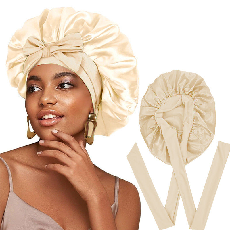 Double Layer Satin Sleep Bonnet - Protect Your Hair in Style